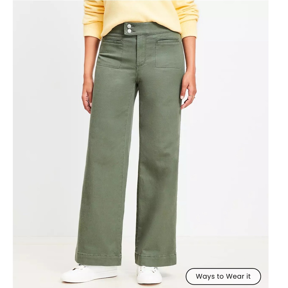 LOFT Palmer Wide Leg Pant